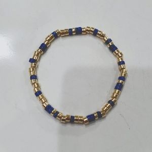 BaubleBar Pisa bracelet - blue & gold